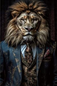 IMAGELAND СТЪКЛЕНА КАРТИНА LION'S CLUB