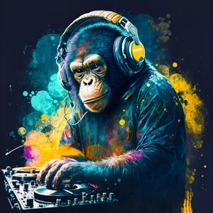 IMAGELAND АЛУМИНИЕВА КАРТИНА MONKEY DJ