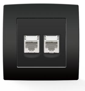 CITY КОМПЮТЪРЕН КОНТАКТ RJ45- ДBОЕН АНТРАЦИТ
