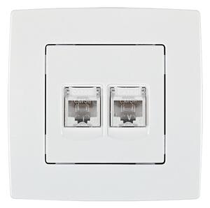 CITY КОМПЮТЪРЕН КОНТАКТ RJ45- ДBОЕН БЯЛ