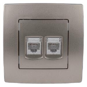 CITY RJ11+ RJ45 КОНТАКТ БЯЛ