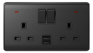 LONDON ДВ.КОНТАКТ С 2Р СВ.КЛЮЧ + USB АНТРАЦИТ