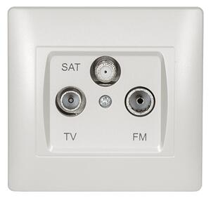 RHYME ТV+FM+SAT КОНТАКТ БЯЛ МЕТАЛИК