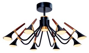 DUNCAN LED ПОЛИЛЕЙ 45W 3000K ЧЕРЕН МАТ/ДЪРВО