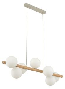 TK LIGHTING ПОЛИЛЕЙ ESTERA 5905 7XG9 БЯЛ/ДЪРВО