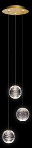 DIAMOND LED ПЕНДЕЛ 12W 3000K, ЗЛАТО
