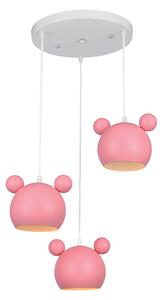 MICKEY ПЕНДЕЛ 3XE27 РОЗОВ