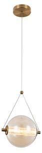 SPLENDOR LED ПЕНДЕЛ 6W 3000K, МЕСИНГ + КОНЯК