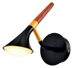 DUNCAN LED АПЛИК 5W 3000K ЧЕРЕН МАТ/ДЪРВО