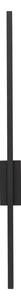 TK LIGHTING LED АПЛИК FLASH 6627 12W 3000K ЧЕРЕН