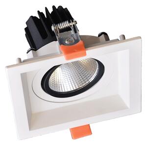 КВАДРАТНА ПОДВИЖНА LED ЛУНА 15W 230V 4000K БЯЛА