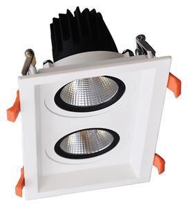ДВОЙНА ПОДВИЖНА LED ЛУНА 2X15W 230V 4000K БЯЛА