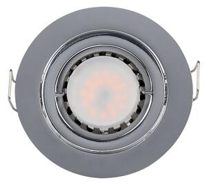 LED МЕТАЛНА КРЪГЛА ЛУНА PAR 16 5,5W 4000-4300K ХР