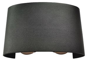 LED АПЛИК 4X1W 4000K IP54 ЧЕРЕН
