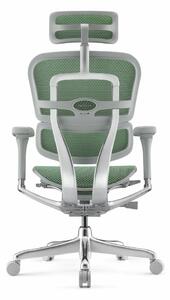 Работен стол Antares ERGOHUMAN ELITE 2, до 150кг, мрежа, алуминиева база, синхронен механизъм, коригиране на височината и дълбочината, заключване в позиция, ергономичен, зелен