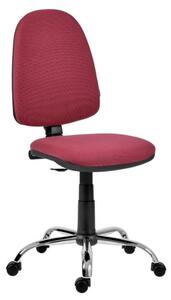 Работен стол Antares GOLF PLUS CR, до 120кг, дамаска, хромирана база, газов механизъм, коригиране на височината, бордо/черен
