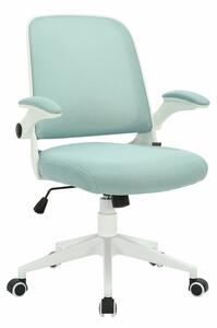 Работен стол RFG Pretty White W, до 120кг, дамаска/меш, полипропиленова база, Tilt механизъм, коригиране на височината, заключване в позиция, тюркоаз