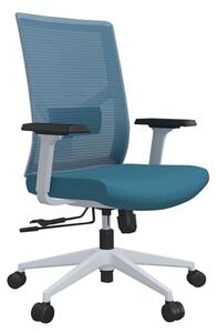 Работен стол RFG Snow W, до 120кг. макс тегло, дамаска, лумбална упора, син
