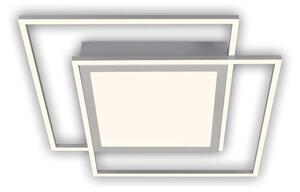Brilo - LED таванно осветително тяло 2xLED/16W/230V + LED/19W 51,5x51,5 cm матов хром