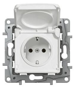 LEGRAND Контакт шуко IP44 NILOE 16A бял