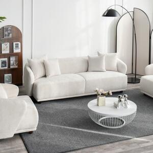 Триместен диван FAMIGLIA 220x91x71 слонова кост