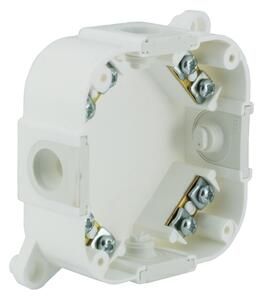 VP074-51 РАЗКЛ. КУТИЯ С КЛЕМИ 88Х88ММ IP44 БЯЛ