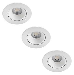 Philips - К-кт 3бр. LED димируеми лунички за баня ABROSA LED/9W/230V IP44