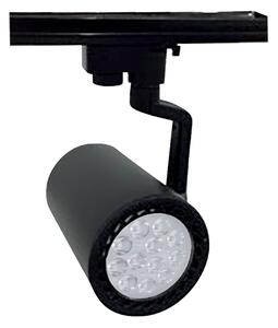 SKY TL808 LED ПРОЖЕКТОР 2-ЛИНЕЙНА РЕЛСА 15W 4000K 90° ЧЕРЕН
