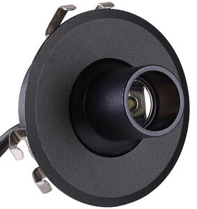 EL-CF03 LED МЕБЕЛНА ЛУНА 12V/1W 4000K Ф39ММ,ЧЕР