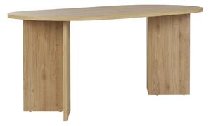 Трапезна маса с дъбов декор 89,5x180 cm Sablin – Kalune Design