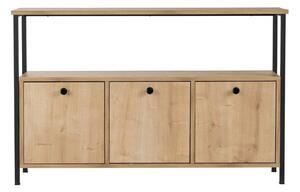 Конзолна маса с дъбов декор в светло естествен цвят 29,5x120 cm Solace – Kalune Design