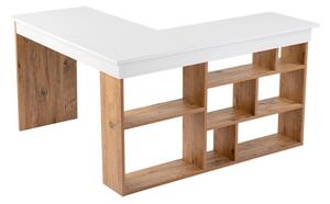 Работна маса с боров декор 120x130 cm Vesper – Kalune Design