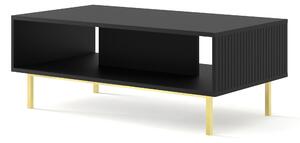 Масичка за кафе Ravenna B 90x60, черен мат/злато