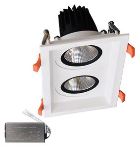 ДВОЙНА ПОДВИЖНА LED ЛУНА 2X15W 230V 3000K БЯЛА+AB