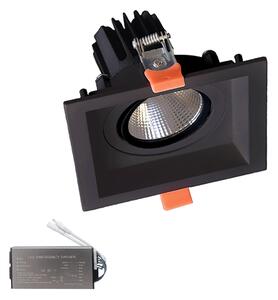 КВ.ПОДВИЖНА LED ЛУНА 30W 230V 3000K ЧЕРНА+AB