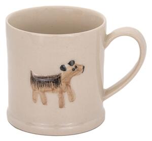 Бежова керамична чаша 225 ml Dog – Sass & Belle
