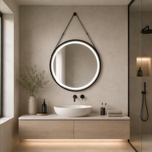 Огледало за баня с LED осветление и функция против изпотяване Сенара- 70x70см