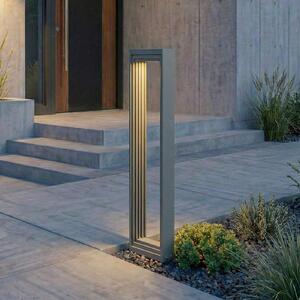 Lucande LED осветление за пътеки Ashkan, височина 60 cm, антрацит, IP65, Сив, Метал, Модерен