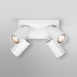 OSRAM тавански спот OCTAGON PLATE, бял, 4-крилен, GU10-LED, 927, Затъмняване, Бял, Дневна/трапезария, Метал, Модерен