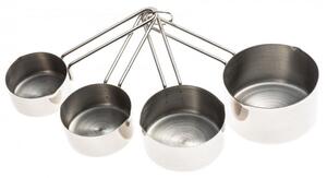 Комплект мерителни купички Kinghoff KH 4025, 4 броя, 60/80/125/250 мл, неръждаема стомана, инокс