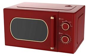 Микровълнова фурна Finlux FMO-2052 Rose, механично управление, 700W, 20л. обем, 5 степени на мощност, функция размразяване, червена