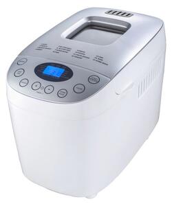 Хлебопекарна Crown CBM-6566, 850W, 12 пpoгpaми, таймер, дисплей, 2 бъpкaлки, вмecтимocт до 1600g, бяла