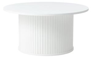 Бяла кръгла масичка за кафе Nola – Unique Furniture