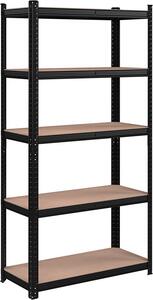 Рафт Songmics, 5 рафта, 180 x 90 x 40 см, Черен, GLR040B01