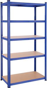 Рафт Songmics, 5 рафта, 50 x 100 x 200 см, Синьо, GLR050E01