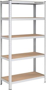 Рафт Songmics, 5 рафта, 40 x 90 x 180 см, Сребрист, GLR40SV