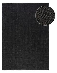 Черен килим от юта 80x150 cm Bouclé - Hanse Home