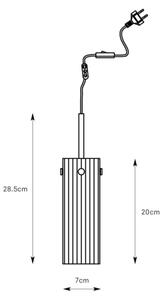 Markslöjd 109013 - Висяща лампа на кабел TIBIA 1xE14/40W/230V прозрачно стъкло/месинг
