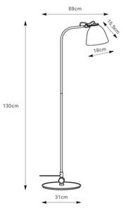 Markslöjd 108966 - Подова лампа TILT 1xE27/60W/230V сива