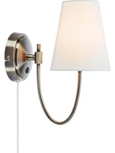 Markslöjd 108908 - Стенно осветително тяло AMAR 1xE14/40W/230V бяло/месинг